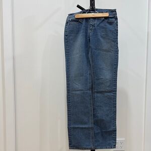 Club Monaco Men's Straight-Leg Jeans in Mid Wash Blue